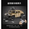 CADA DOUBLEE C61036 61036 non  XE ĐỊA HÌNH QUÂN SỰ HUMMER H1 8 tỷ lệ 1:8 bộ đồ chơi xếp lắp ráp ghép mô hình HUMVEE 3935 khối