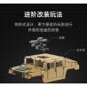 CADA DOUBLEE C61036 61036 non  XE ĐỊA HÌNH QUÂN SỰ HUMMER H1 8 tỷ lệ 1:8 bộ đồ chơi xếp lắp ráp ghép mô hình HUMVEE 3935 khối