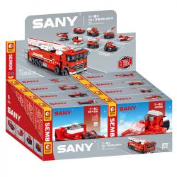 SEMBO 712028 712029 712030 712031 712032 712033 712034 712035 non  NÂNG XE CHỮA CHÁY PHẢN LỰC 8 KẾT HỢP bộ đồ chơi xếp lắp ráp ghép mô hình Lung Tung Thuộc Nhiều Thể Loại 8IN1 ALIFT JET FIRE TRUCK 327 khối