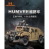 CADA DOUBLEE C61036 61036 non  XE ĐỊA HÌNH QUÂN SỰ HUMMER H1 8 tỷ lệ 1:8 bộ đồ chơi xếp lắp ráp ghép mô hình HUMVEE 3935 khối