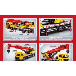 SEMBO 712022 non  XE CẨU STC120T5 bộ đồ chơi xếp lắp ráp ghép mô hình Lung Tung Thuộc Nhiều Thể Loại 991 khối