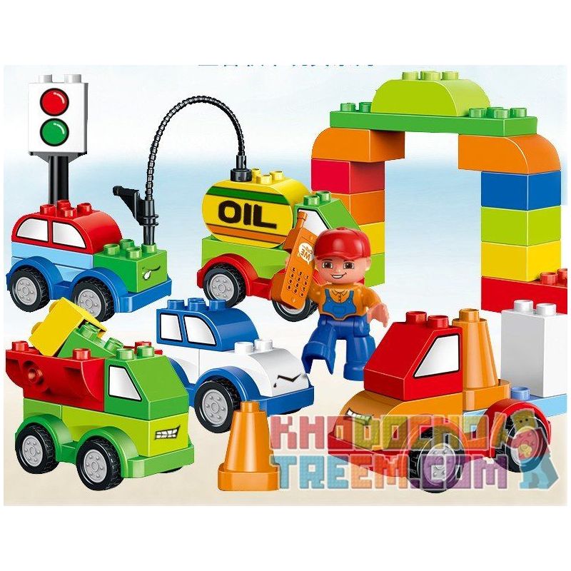 NOT Lego CREATIVE CARS 10552 HUIMEI/STAR CITY/XING DOU CHENG HM137 xếp lắp ráp ghép mô hình Ô TÔ CÁC LOẠI Duplo Khối Lớn 40 khối