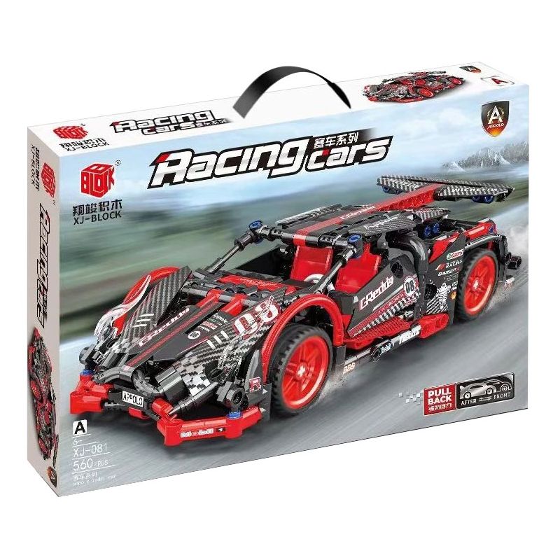QIAO LE TONG 2313 XIANG JUN XJ-081A 081A XJ081A non  SIÊU XE bộ đồ chơi xếp lắp ráp ghép mô hình Mini Racing Pacemaker Đua Xe Mini 465 khối