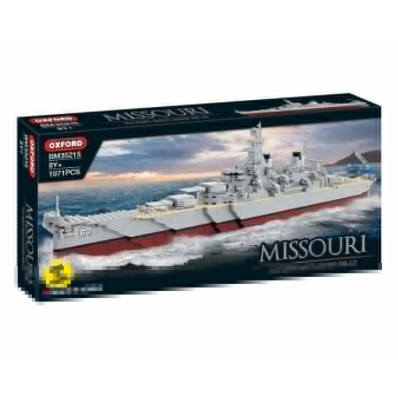 OXFORD BM35215 35215 non Lego CHIẾN HẠM USS MISSOURI bộ đồ chơi xếp lắp ráp ghép mô hình Military Army BATTLESHIP MISSOURI MEMORIAL Quân Sự Bộ Đội 1071 khối