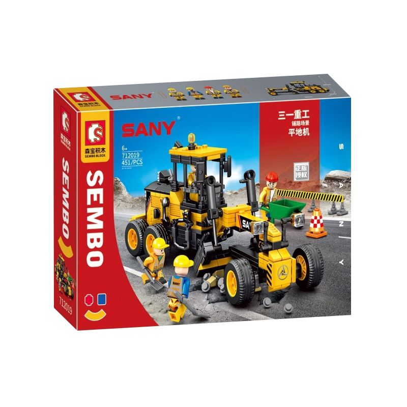 SEMBO 712019 non  MÁY SAN NỀN LÁT STG190C-8S bộ đồ chơi xếp lắp ráp ghép mô hình Lung Tung Thuộc Nhiều Thể Loại 451 khối