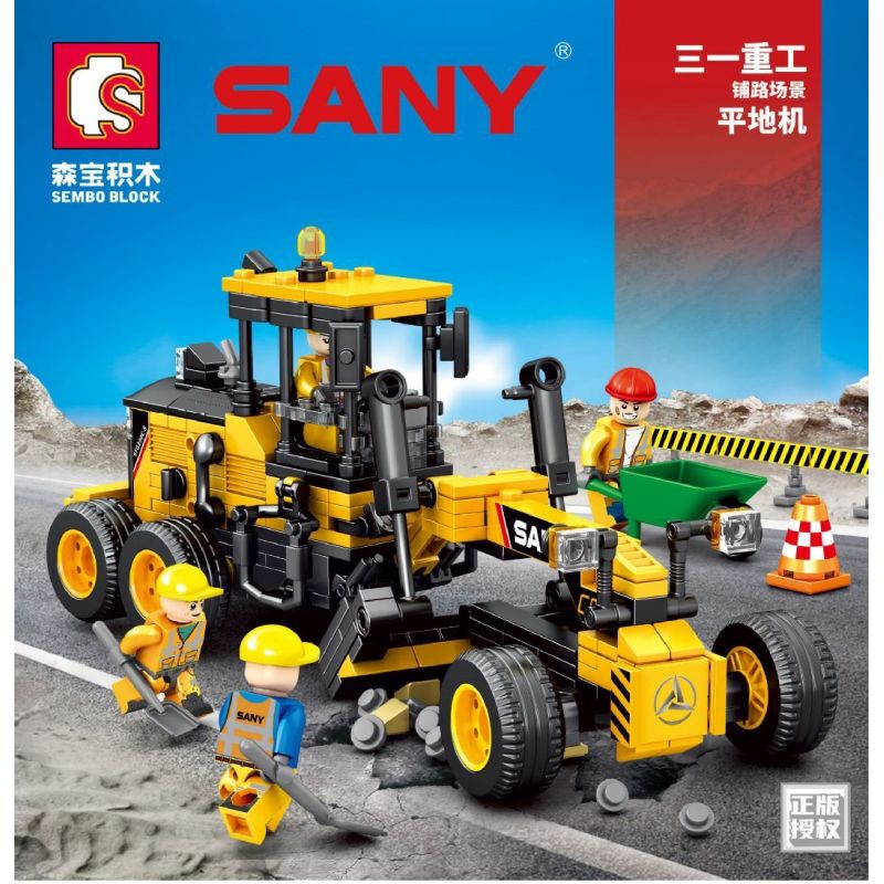 SEMBO 712019 non  MÁY SAN NỀN LÁT STG190C-8S bộ đồ chơi xếp lắp ráp ghép mô hình Lung Tung Thuộc Nhiều Thể Loại 451 khối