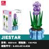JIESTAR 92314 non  BONSAI 6 LOẠI THÀNH PHỐ KHÔNG ĐÊM QUÁN THẾ ÂM SEN ĐỎ NON HOA LÁ ???NG TRĂNG LUPIN LỤC BÌNH bộ đồ chơi xếp lắp ráp ghép mô hình Flowers