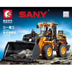 SEMBO 712016 non  MÁY XÚC LẬT SW966K tỷ lệ 1:26 bộ đồ chơi xếp lắp ráp ghép mô hình Lung Tung Thuộc Nhiều Thể Loại 896 khối