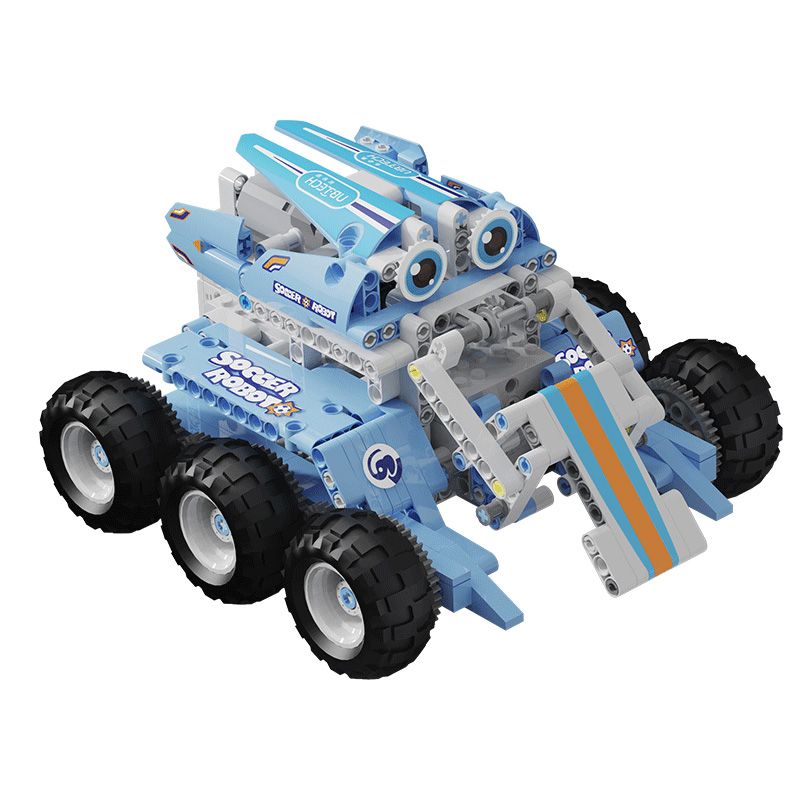 UBTECH JRKL115 non Lego GENIUS BÓNG ĐÁ XE 6 VÒNG ROBOT THÔNG MINH bộ đồ chơi xếp lắp ráp ghép mô hình Racers SOCCER ROBOT Đua Tốc Độ 340 khối