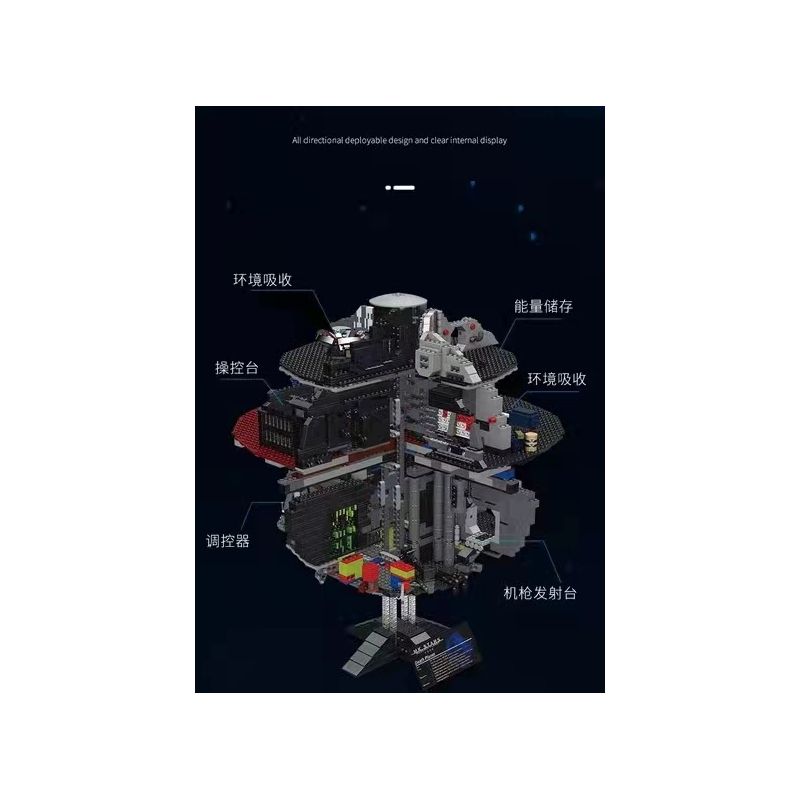 MouldKing 21034 Mould King 21034 REBRICKABLE MOC-67785 67785 MOC67785 non  NGÔI SAO CHẾT bộ đồ chơi xếp lắp ráp ghép mô hình Star Wars DEATH STAR - PLAYSET & STATUE COMBO Chiến Tranh Giữa Các Vì Sao 7108 khối