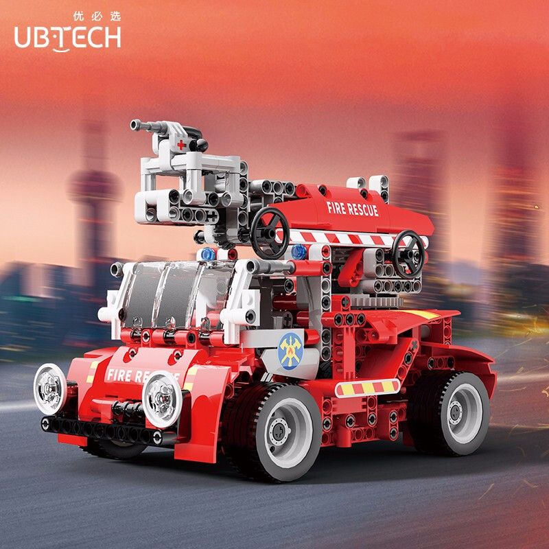 UBTECH JRKL206 non  XE CỨU HỎA PIONEER bộ đồ chơi xếp lắp ráp ghép mô hình  INFERNO VANGUARD Kỹ Thuật Công Nghệ Cao Mô Hình Phương Tiện 530 khối