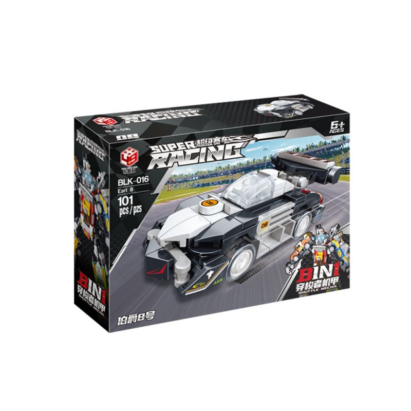 BRUCO BLK-016 non  XE ĐƯA ĐÓN MECH TRANSFORM AUTOBOT bộ đồ chơi xếp lắp ráp ghép mô hình Speed Champions Racing Cars Đua Xe Công Thức 810 khối