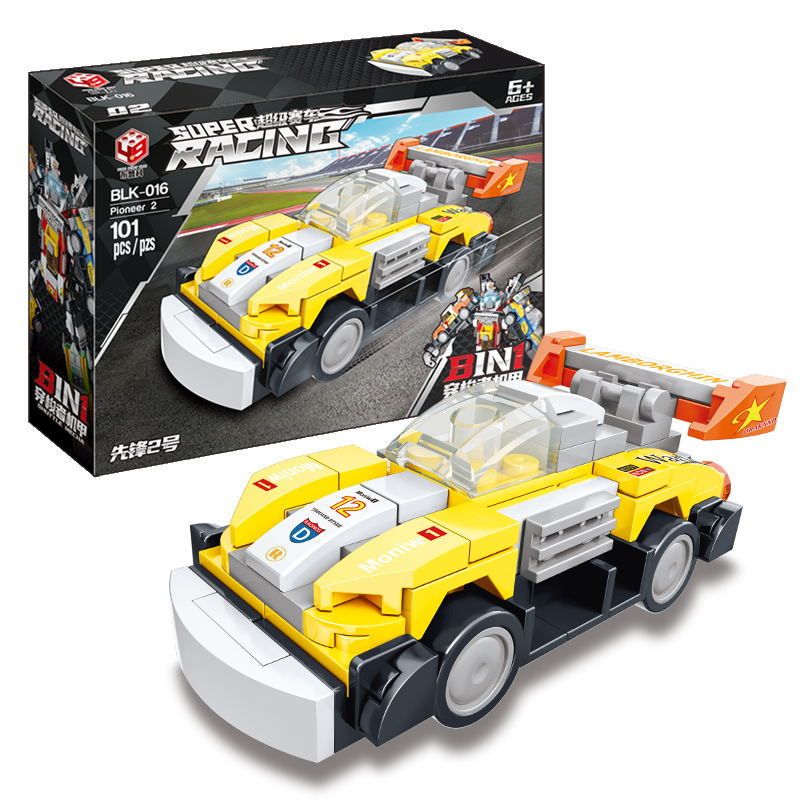 BRUCO BLK-016 non  XE ĐƯA ĐÓN MECH TRANSFORM AUTOBOT bộ đồ chơi xếp lắp ráp ghép mô hình Speed Champions Racing Cars Đua Xe Công Thức 810 khối