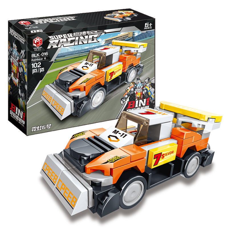 BRUCO BLK-016 non  XE ĐƯA ĐÓN MECH TRANSFORM AUTOBOT bộ đồ chơi xếp lắp ráp ghép mô hình Speed Champions Racing Cars Đua Xe Công Thức 810 khối