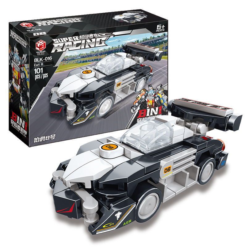 BRUCO BLK-016 non  XE ĐƯA ĐÓN MECH TRANSFORM AUTOBOT bộ đồ chơi xếp lắp ráp ghép mô hình Speed Champions Racing Cars Đua Xe Công Thức 810 khối