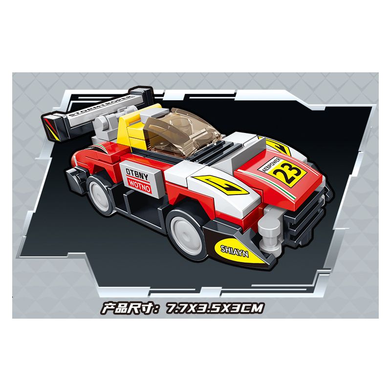 BRUCO BLK-016 non  XE ĐƯA ĐÓN MECH TRANSFORM AUTOBOT bộ đồ chơi xếp lắp ráp ghép mô hình Speed Champions Racing Cars Đua Xe Công Thức 810 khối