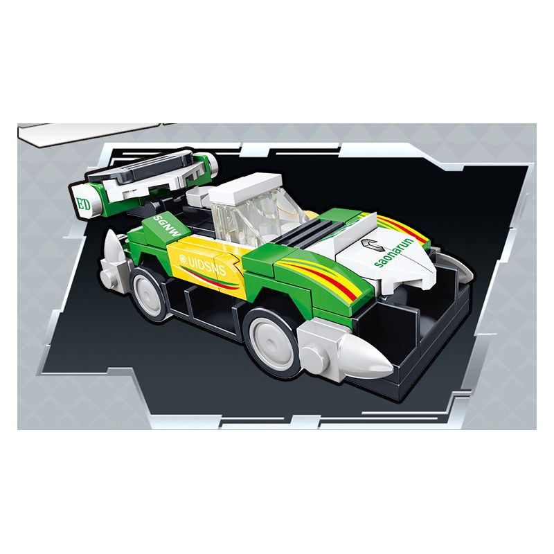 BRUCO BLK-016 non  XE ĐƯA ĐÓN MECH TRANSFORM AUTOBOT bộ đồ chơi xếp lắp ráp ghép mô hình Speed Champions Racing Cars Đua Xe Công Thức 810 khối