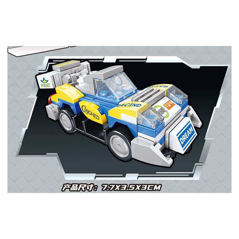 BRUCO BLK-016 non  XE ĐƯA ĐÓN MECH TRANSFORM AUTOBOT bộ đồ chơi xếp lắp ráp ghép mô hình Speed Champions Racing Cars Đua Xe Công Thức 810 khối