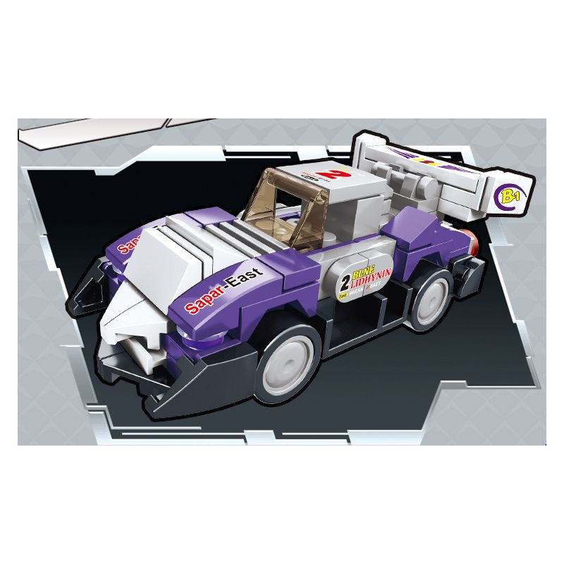 BRUCO BLK-016 non  XE ĐƯA ĐÓN MECH TRANSFORM AUTOBOT bộ đồ chơi xếp lắp ráp ghép mô hình Speed Champions Racing Cars Đua Xe Công Thức 810 khối