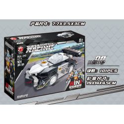 BRUCO BLK-016 non  XE ĐƯA ĐÓN MECH TRANSFORM AUTOBOT bộ đồ chơi xếp lắp ráp ghép mô hình Speed Champions Racing Cars Đua Xe Công Thức 810 khối