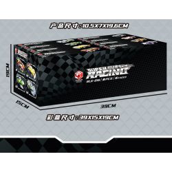 BRUCO BLK-016 non  XE ĐƯA ĐÓN MECH TRANSFORM AUTOBOT bộ đồ chơi xếp lắp ráp ghép mô hình Speed Champions Racing Cars Đua Xe Công Thức 810 khối