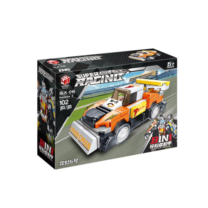 BRUCO BLK-016 non  XE ĐƯA ĐÓN MECH TRANSFORM AUTOBOT bộ đồ chơi xếp lắp ráp ghép mô hình Speed Champions Racing Cars Đua Xe Công Thức 810 khối