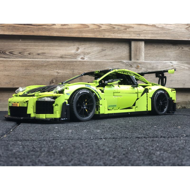 REBRICKABLE MOC-59398 59398 MOC59398 non  PORSCHE 911 GT2RS tỷ lệ 1:8 bộ đồ chơi xếp lắp ráp ghép mô hình 2883 khối