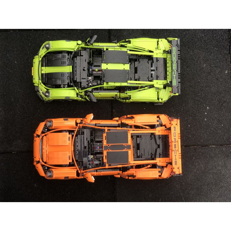 REBRICKABLE MOC-59398 59398 MOC59398 non  PORSCHE 911 GT2RS tỷ lệ 1:8 bộ đồ chơi xếp lắp ráp ghép mô hình 2883 khối