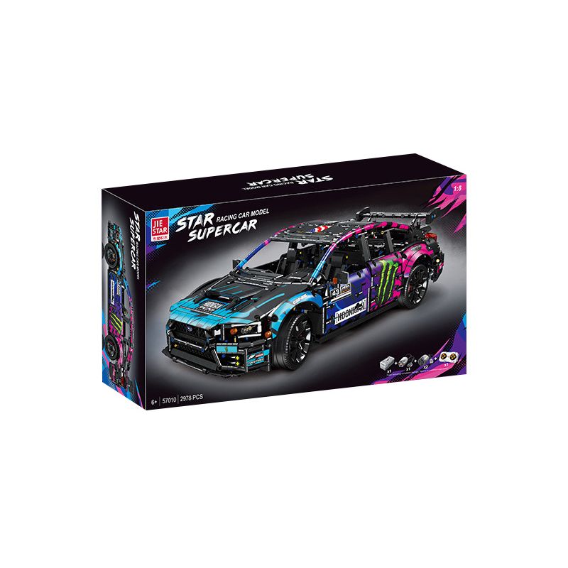 JIESTAR 57010 REBRICKABLE MOC-79953 79953 MOC79953 non  SUBARU WRX STI bộ đồ chơi xếp lắp ráp ghép mô hình 1:8 SUBARU STI Tỷ Lệ 1:8 3817 khối