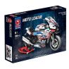 JUHANG TECHNOLOGY 82005 XIANGJUN XJ-382A 382A XJ382A non  MÔ TÔ BMW 1000RR bộ đồ chơi xếp lắp ráp ghép mô hình  Kỹ Thuật Công Nghệ Cao Mô Hình Phương Tiện 988 khối