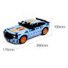 XIAOMI MITU MI ONEBOT OBJBY61AIQI 61AIQI non  SIÊU XE BUYUN 1:16 MOON SHADOW BLUE FROST FEATHER WHITE tỷ lệ 1:16 bộ đồ chơi xếp lắp ráp ghép mô hình  Kỹ Thuật Công Nghệ Cao Mô Hình Phương Tiện 500 khối
