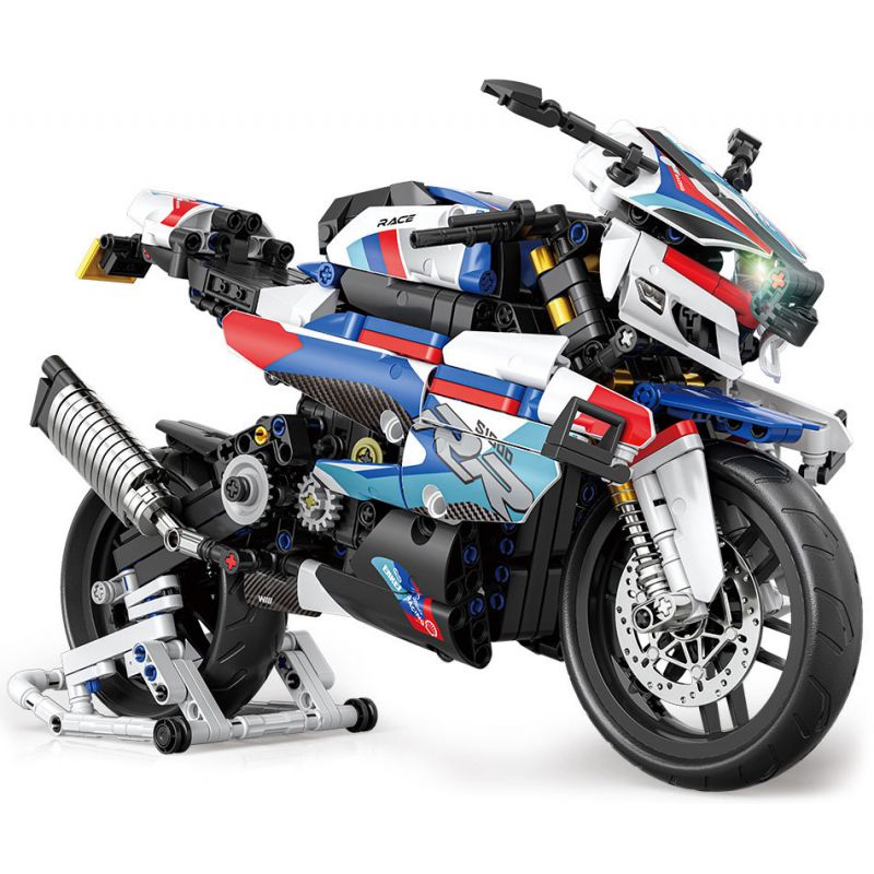 JUHANG TECHNOLOGY 82005 XIANGJUN XJ-382A 382A XJ382A non  MÔ TÔ BMW 1000RR bộ đồ chơi xếp lắp ráp ghép mô hình  Kỹ Thuật Công Nghệ Cao Mô Hình Phương Tiện 988 khối