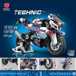 JUHANG TECHNOLOGY 82005 XIANGJUN XJ-382A 382A XJ382A non  MÔ TÔ BMW 1000RR bộ đồ chơi xếp lắp ráp ghép mô hình  Kỹ Thuật Công Nghệ Cao Mô Hình Phương Tiện 988 khối