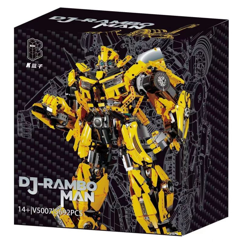 K BOX SHARP MODEL JIMU LIANGPIN V5007 5007 non  CON ONG bộ đồ chơi xếp lắp ráp ghép mô hình Movie & Game DJ-RAMBO MAN Phim Và Trò Chơi 5692 khối