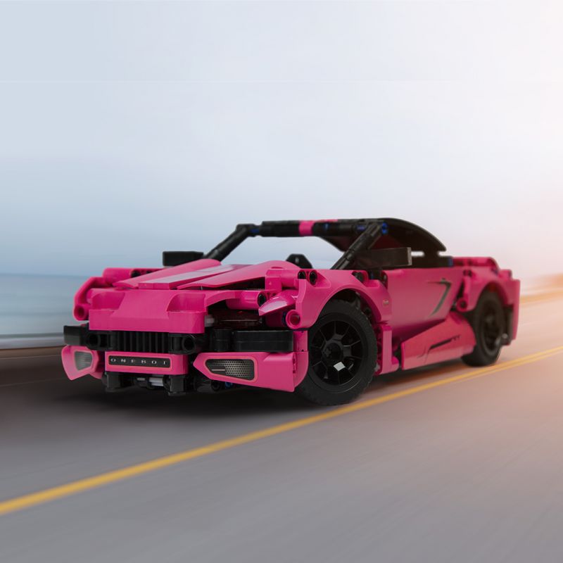 XIAOMI MITU MI ONEBOT OBJZF62AIQI 62AIQI non  SIÊU XE ĐUỔI THEO CHIỀU GIÓ 1:16 BARBIE HỒNG XÁM KHÔNG GIAN tỷ lệ 1:16 bộ đồ chơi xếp lắp ráp ghép mô hình  Kỹ Thuật Công Nghệ Cao Mô Hình Phương Tiện 500 khối