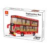 WANGE 5970 non  XE BUÝT ĐÔI NGẮM CẢNH bộ đồ chơi xếp lắp ráp ghép mô hình City INTERCITY BUS Thành Phố 436 khối
