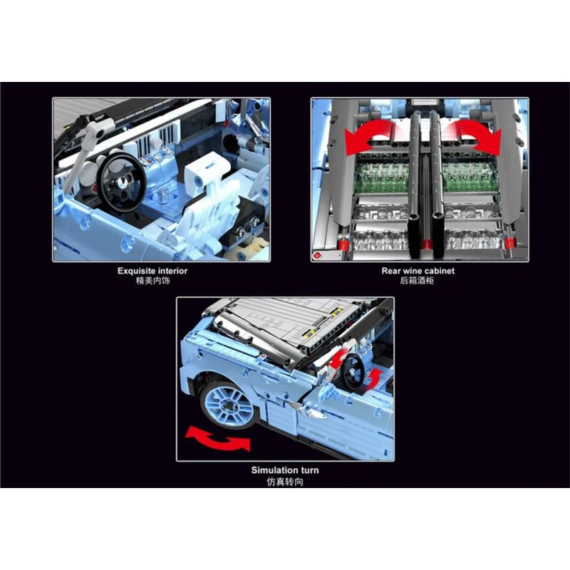 TA GAOLE T5018 5018 non  ROLLS-ROYCE BÓNG NỔI 1:10 tỷ lệ 1:10 bộ đồ chơi xếp lắp ráp ghép mô hình  ROLLS-ROYCE BOAT TAIL Kỹ Thuật Công Nghệ Cao Mô Hình Phương Tiện 2903 khối