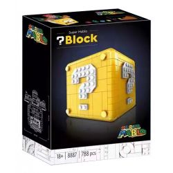 8887 REBRICKABLE MOC-93671 93671 MOC93671 non  HỘP DẤU HỎI NHỎ bộ đồ chơi xếp lắp ráp ghép mô hình Mario MINI MARIO QUESTION BLOCK Thợ Sửa Ống Nước 554 khối