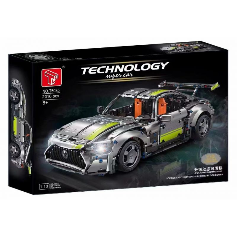 TA GAOLE T5019 5019 T5035 5035 non  MERCEDES-BENZ AMG GT tỷ lệ 1:10 bộ đồ chơi xếp lắp ráp ghép mô hình  MERCEDES AMG GT Kỹ Thuật Công Nghệ Cao Mô Hình Phương Tiện 2878 khối