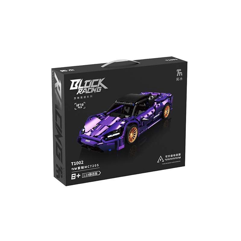 TAKUKI T1002 1002 non  ĐUA KHỐI LẬP PHƯƠNG ZIMEI MC720S tỷ lệ 1:14 bộ đồ chơi xếp lắp ráp ghép mô hình BLOCK RACING 1273 khối