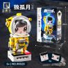QIZHILE 90028 non  ĐI BỘ MỘT MÌNH TRÊN MẶT TRĂNG ĐỒ KHÔNG GIAN DUGU YUE bộ đồ chơi xếp lắp ráp ghép mô hình Moon Man Người Đàn Ông Trên Mặt Trăng