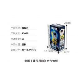 QIZHILE 90028 non  ĐI BỘ MỘT MÌNH TRÊN MẶT TRĂNG ĐỒ KHÔNG GIAN DUGU YUE bộ đồ chơi xếp lắp ráp ghép mô hình Moon Man Người Đàn Ông Trên Mặt Trăng