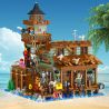 LIN07 00981 non  CÁ. bộ đồ chơi xếp lắp ráp ghép mô hình Buildings FISHING VILLAGE CABIN 1881 khối