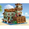 LIN07 00981 non  CÁ. bộ đồ chơi xếp lắp ráp ghép mô hình Buildings FISHING VILLAGE CABIN 1881 khối