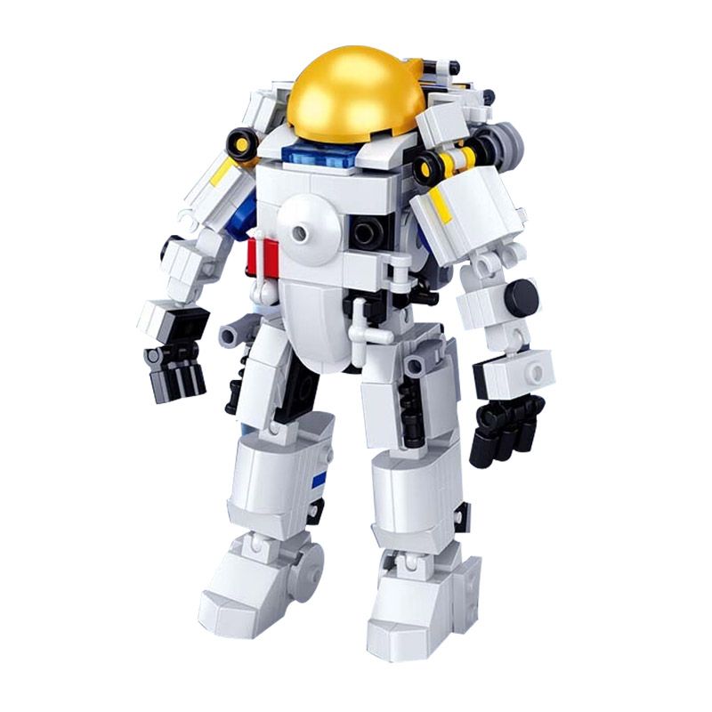 WISE BLOCK HA390104 390104 non Lego TỔ HỢP SPACE FUSION TEAM 4 bộ đồ chơi xếp lắp ráp ghép mô hình Creator Sáng Tạo 342 khối