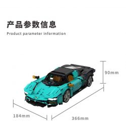 TAKUKI T1001 1001 non  CỰC QUANG FL tỷ lệ 1:14 bộ đồ chơi xếp lắp ráp ghép mô hình BLOCK RACING 1589 khối