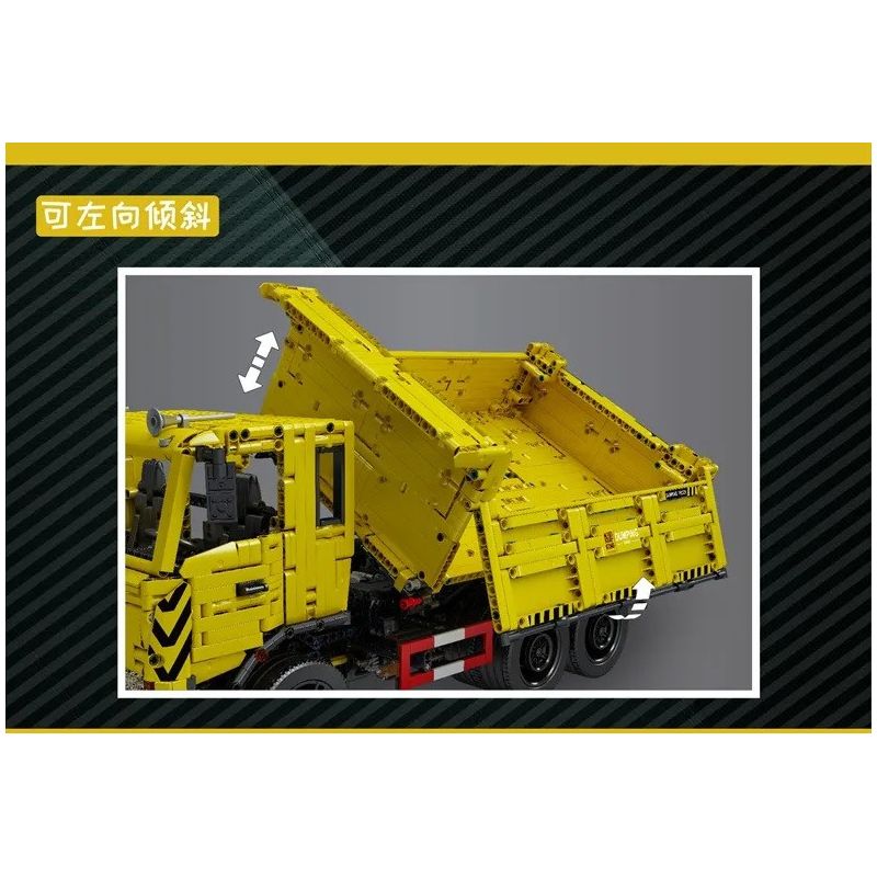 MouldKing 17012 Mould King 17012 non  XE BEN BA CHIỀU bộ đồ chơi xếp lắp ráp ghép mô hình  THREE WAY DUMP TRUCK Kỹ Thuật Công Nghệ Cao Mô Hình Phương Tiện 3206 khối