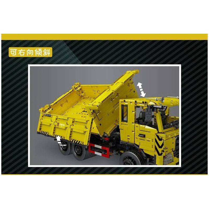 MouldKing 17012 Mould King 17012 non  XE BEN BA CHIỀU bộ đồ chơi xếp lắp ráp ghép mô hình  THREE WAY DUMP TRUCK Kỹ Thuật Công Nghệ Cao Mô Hình Phương Tiện 3206 khối
