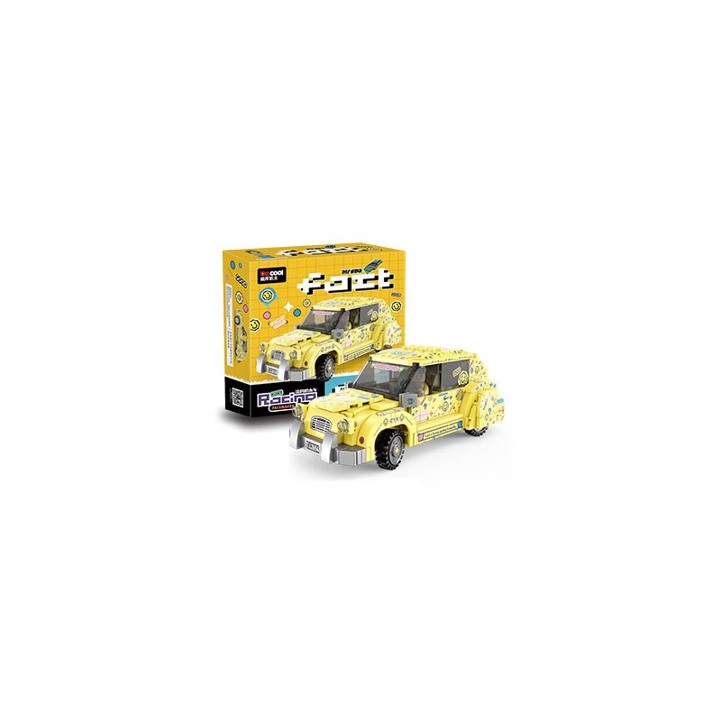 Decool 28008 Jisi 28008 non Lego CV CỔ ĐIỂN bộ đồ chơi xếp lắp ráp ghép mô hình Speed Champions Racing Cars RETRO CV Đua Xe Công Thức 312 khối