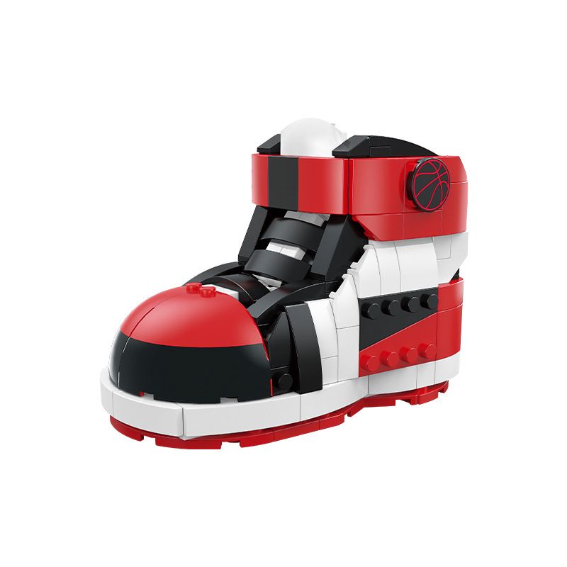 JAKI JK8202 8202 non Lego GIÀY THỂ THAO MÀU ĐỎ PUNK bộ đồ chơi xếp lắp ráp ghép mô hình Creator PUNK STYLE RED SNEAKERS Sáng Tạo